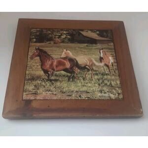 Tile Picture Frame With House On The Ranch